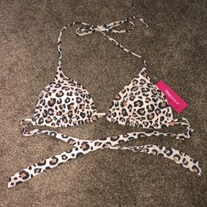 Cheetah Bikini Top